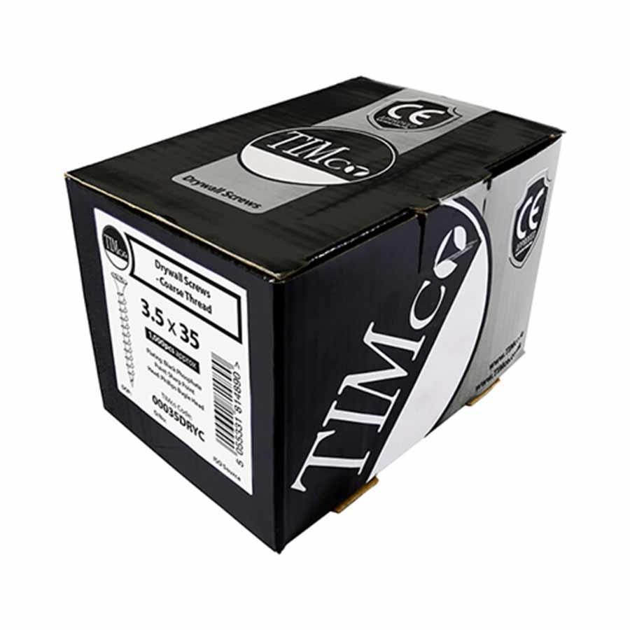 Picture of Timco Drywall Screw Coarse Thread Black 4.2x65mm Box 500