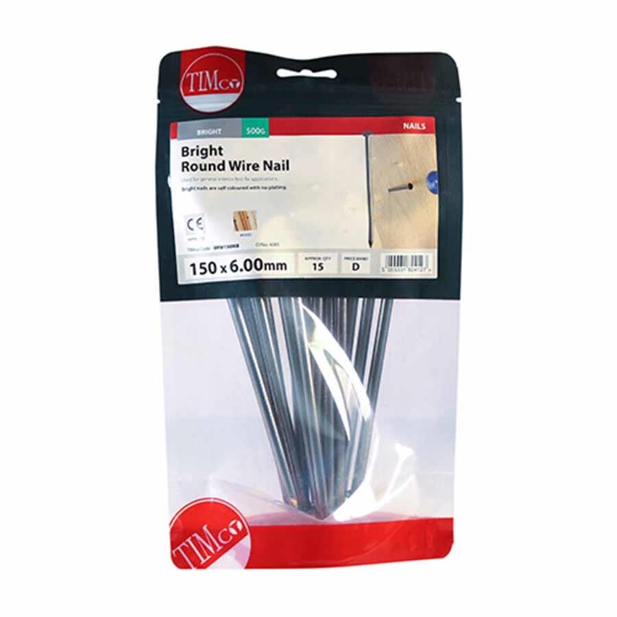 Picture of Timco Bright Round Wire Nails 150mm 500g