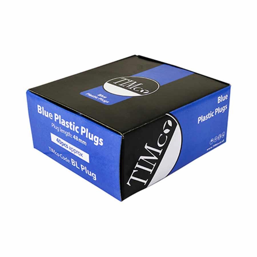 Picture of Timco Plastic Plugs Blue 10mm Box 40
