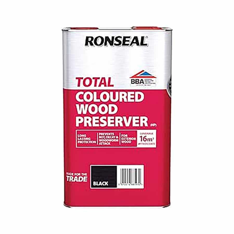 Picture of Ronseal Trade Total Wood Preserver Black 5L