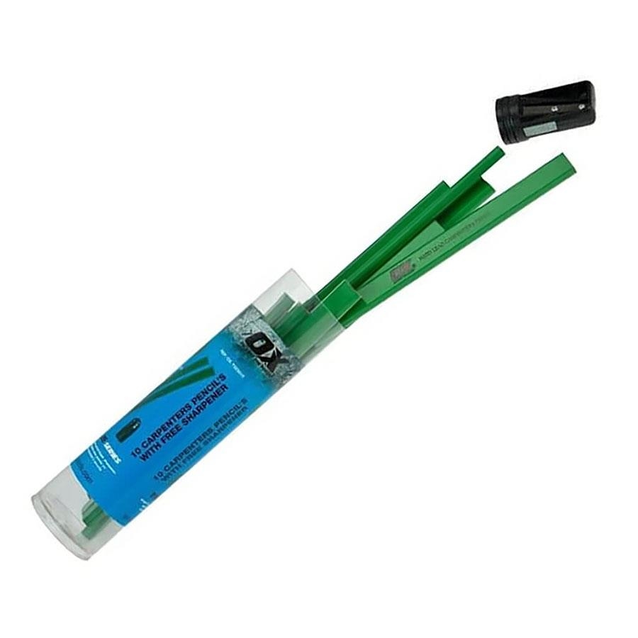 Picture of OX Trade Hard Lead Green Carpenter Pencils Pk10