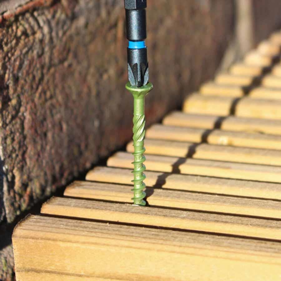 Picture of Timco Decking Screw Green PZ2 4.5x50mm Box 200