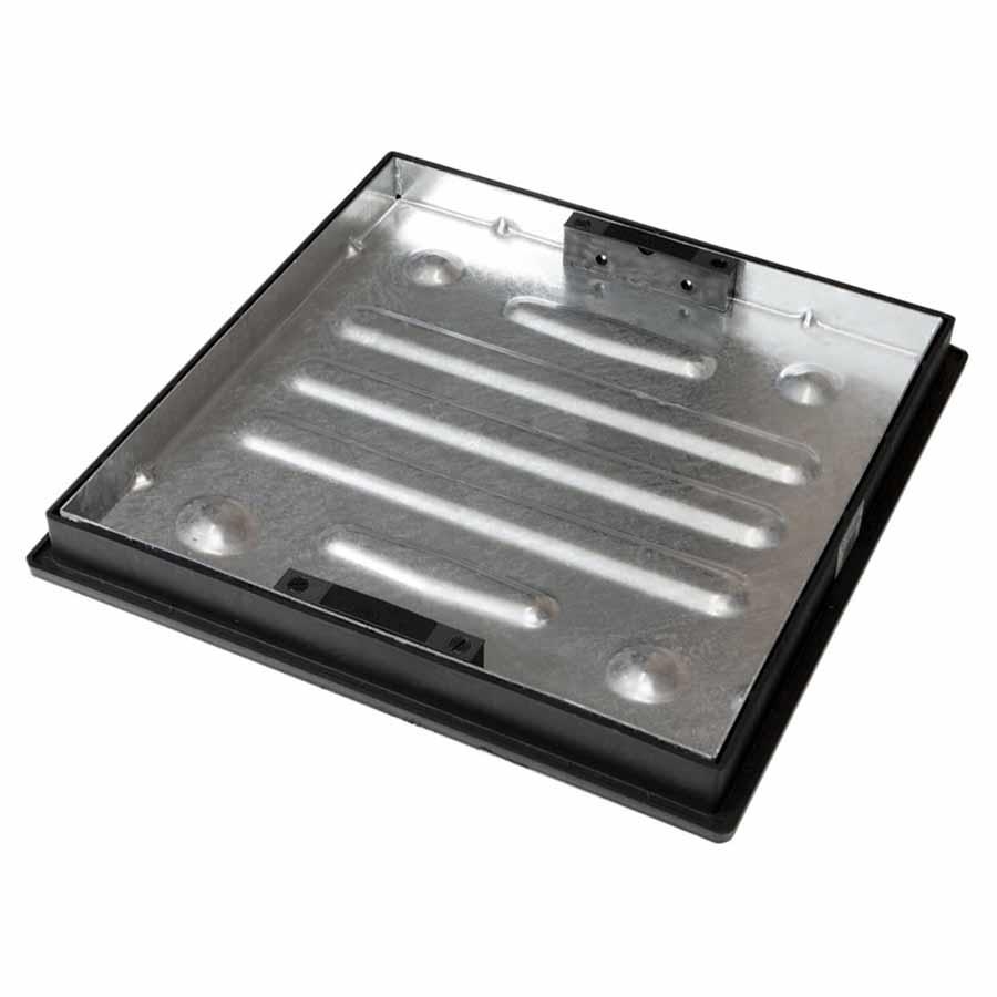 Picture of Clark Drain Square-Round Recessed Pavior Galv Cover & Frame 5T 450mm Dia 46mm CD450SR/46SL