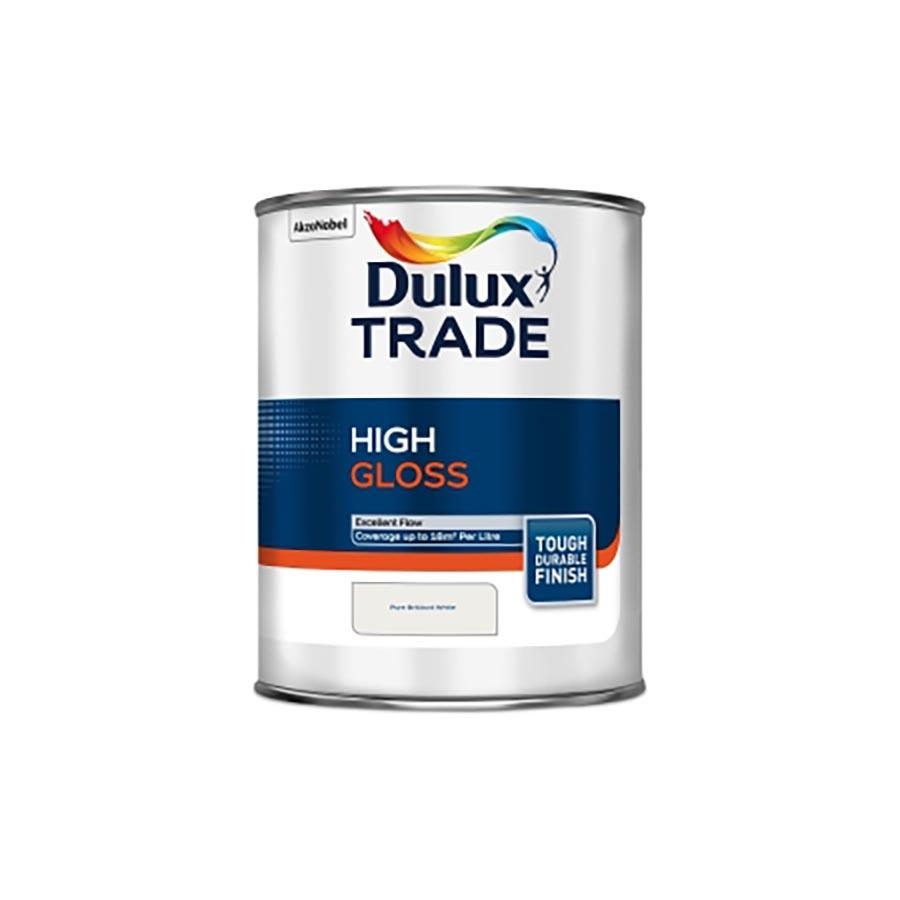 Picture of Dulux Trade High Gloss Pure Brilliant White 1L 