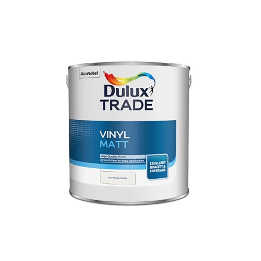 Picture of Dulux Trade Vinyl Matt Pure Brilliant White 2.5L 