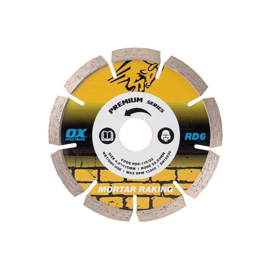 Picture of OX Spectrum Mortar Rake 115mm Diamond Blade