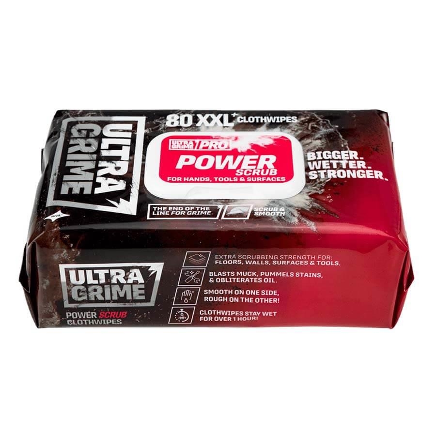 Picture of Ultragrime Pro Power Scrub XXL+ Clothwipes Pk 80