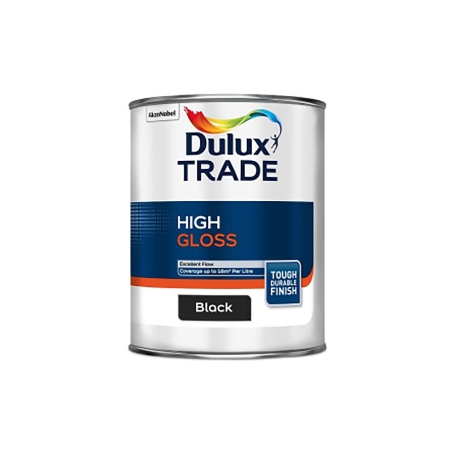Picture of Dulux Trade High Gloss Black 1L 