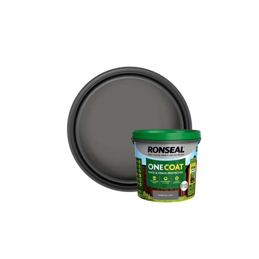 Picture of Ronseal Onecoat Shed & Fence Protector Charcoal Grey 5L