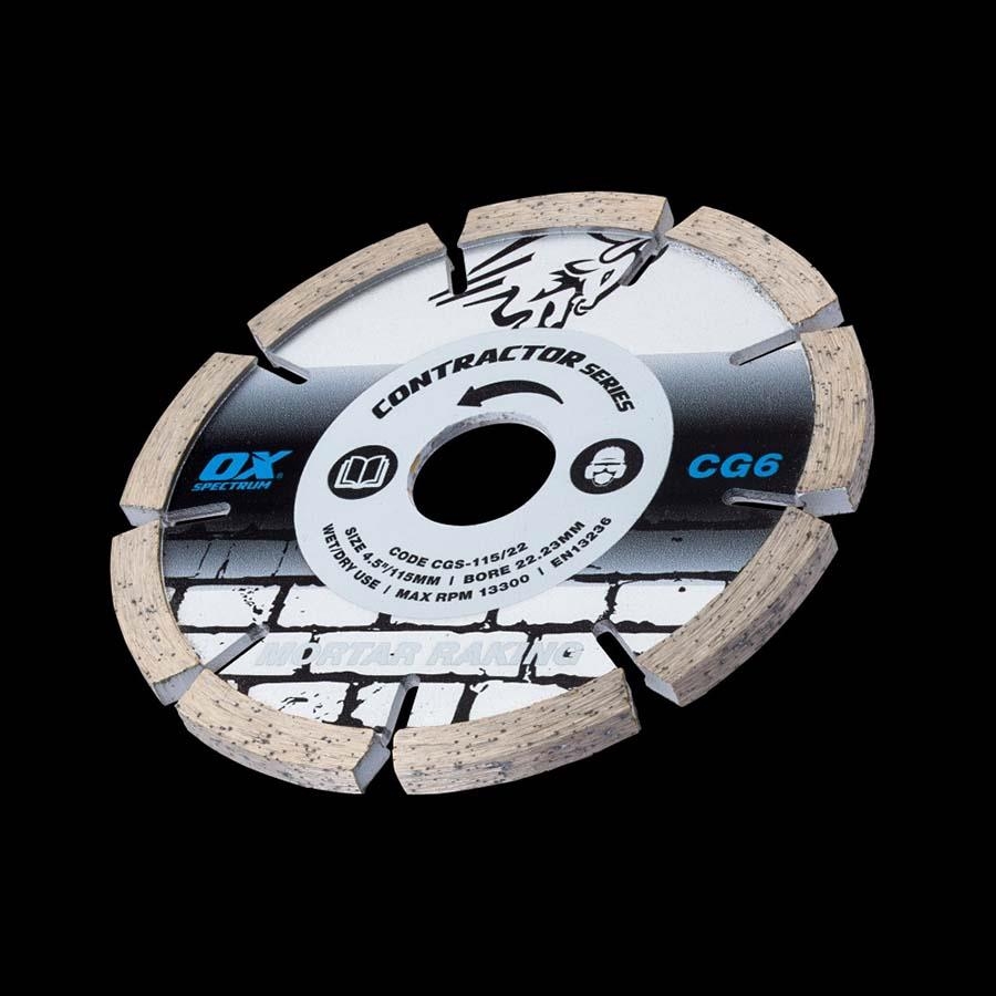 Picture of OX Spectrum Std Mortar Rake 115mm Diamond Blade