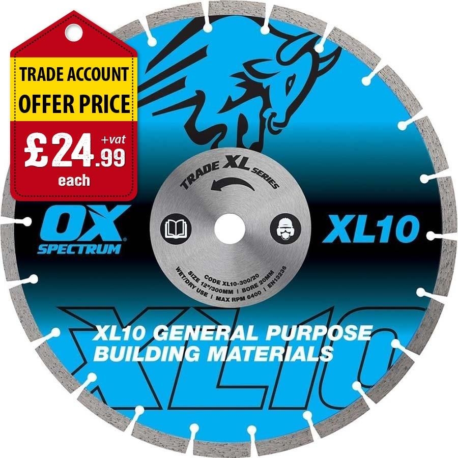 Picture of OX Spectrum Trade XL-10 Segmented Diamond Blade General Purpose 300/20mm