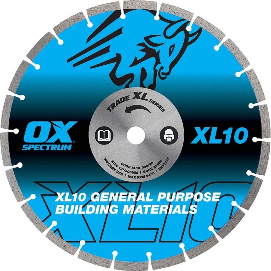 Picture of OX Spectrum Trade XL-10 Segmented Diamond Blade General Purpose 300/20mm