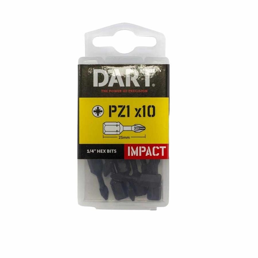 Picture of Dart Impact Driver Bit PZ1 25mm Pk 10