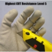 Picture of Scan Grey PU Coated Cut 5 Liner Gloves Sz9 (L)