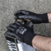 Picture of Scan Black PU Coated Gloves Sz10 (XL) 12 Pairs