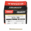 Picture of Timco Velocity Multi-Use Screw Yellow PZ2 3.5x50mm Box 200