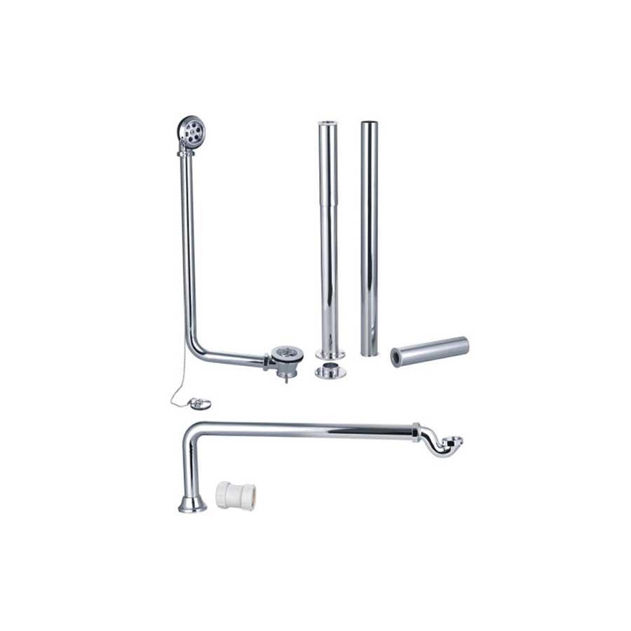 Picture of CBSH4153 Exposed Bath Plug & Chain Waste With Pipe Shrouds - Chrome