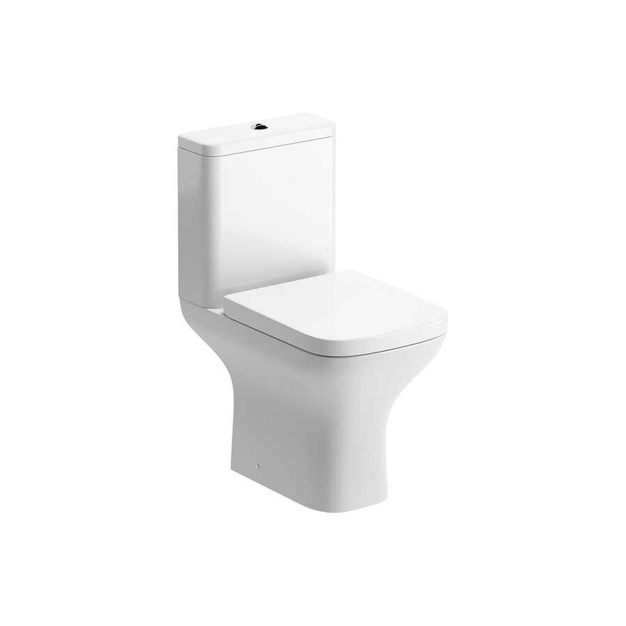 Picture of CBSH101521 Evesham Short Projection Close Coupled Open Back WC & Wrapover Soft Close Seat