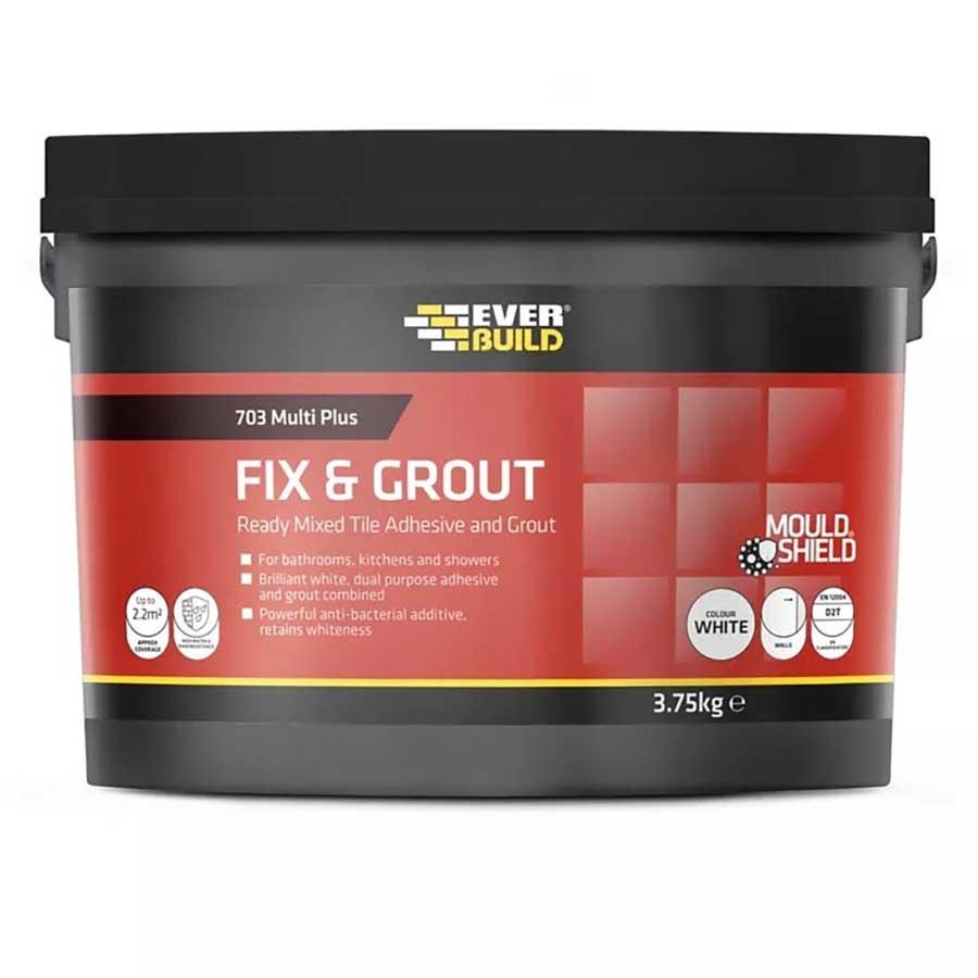 Picture of Everbuild 703 Fix & Grout Tile Adhesive & Grout 7.5kg