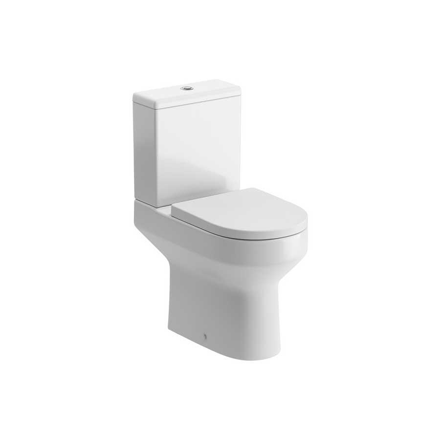 Picture of CBSH101515 Droitwich Rimless Close Coupled Open Back Comfort Height WC & Soft Close Seat