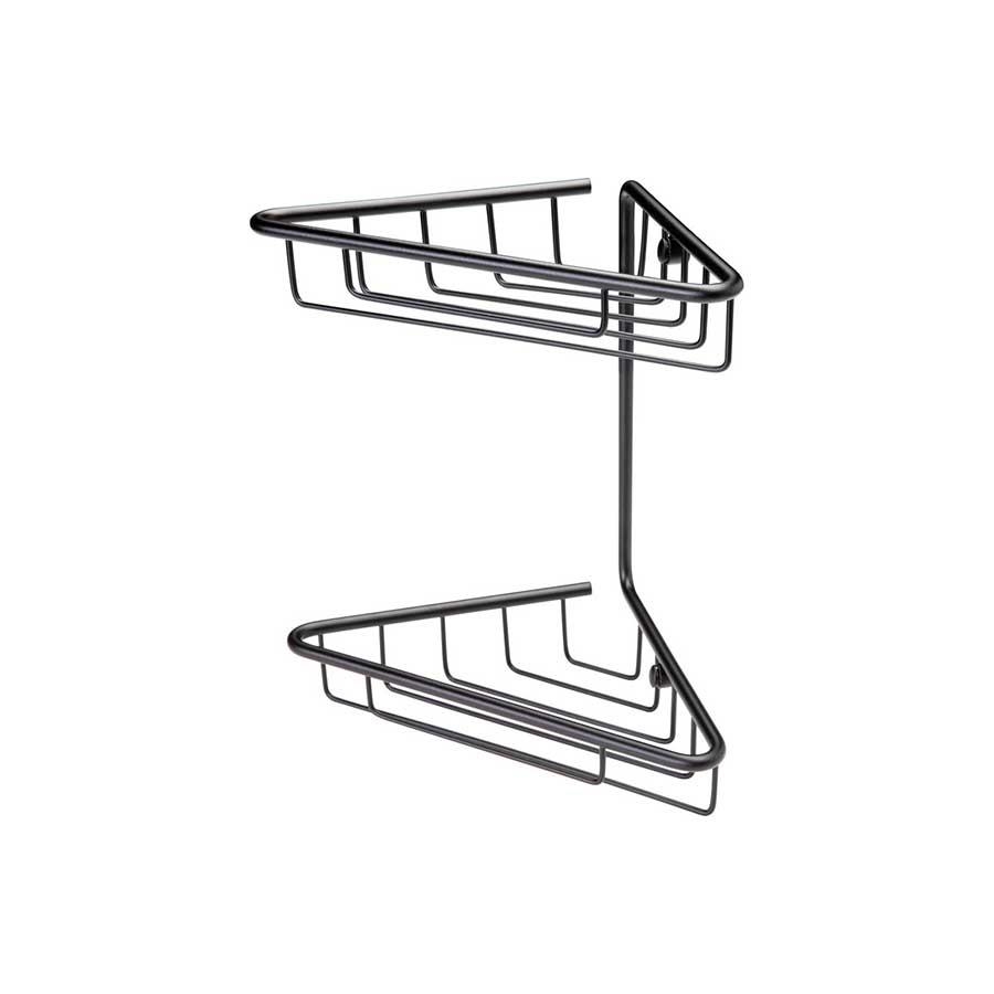 Picture of CBSH105490 Hidcote 2-Tier Corner Shower Caddy - Black
