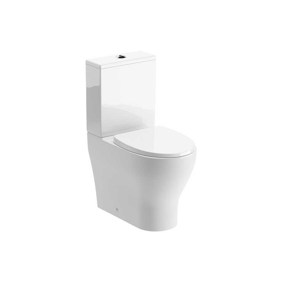 Picture of CBSH106140 Nuneaton Rimless Short Projection Close Coupled Fully Shrouded WC & Soft Close Seat