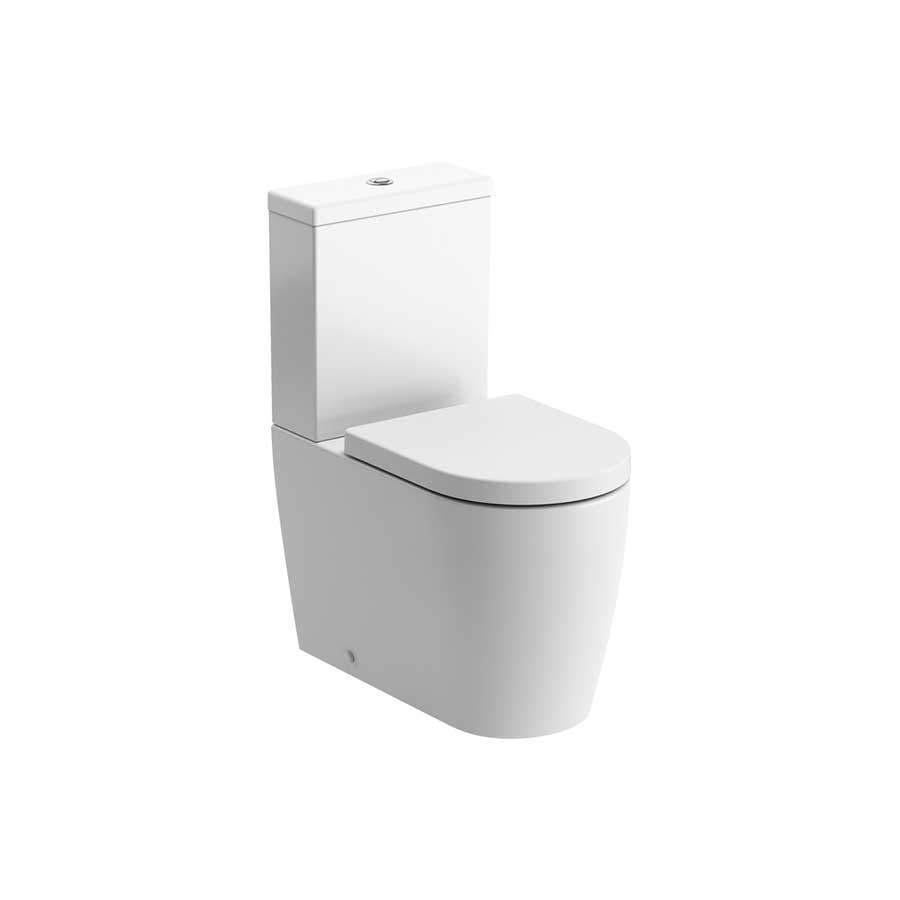 Picture of CBSH106143 Cheltenham Rimless Close Coupled Fully Shrouded Comfort Height WC & Soft Close Seat
