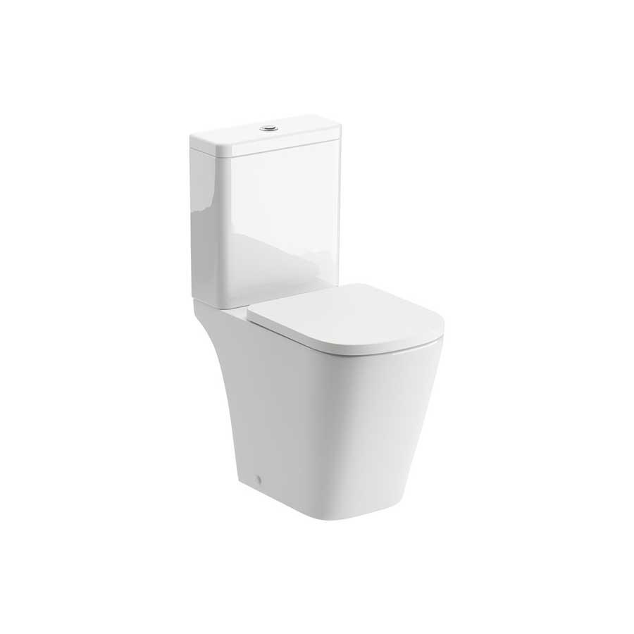 Picture of CBSH106145 Monmouth Rimless Close Coupled Open Back Comfort Height WC & Soft Close Seat