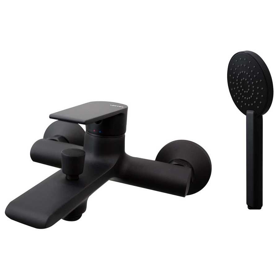 Picture of DITB1084 Vema Timea Wall Mounted Bath/Shower Mixer - Matt Black