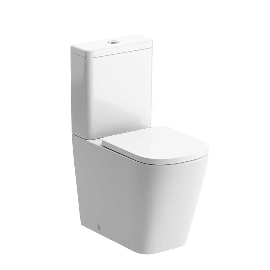 Picture of CBSH1889 Monmouth Rimless Close Coupled Fully Shrouded Comfort Height WC & Soft Close Seat