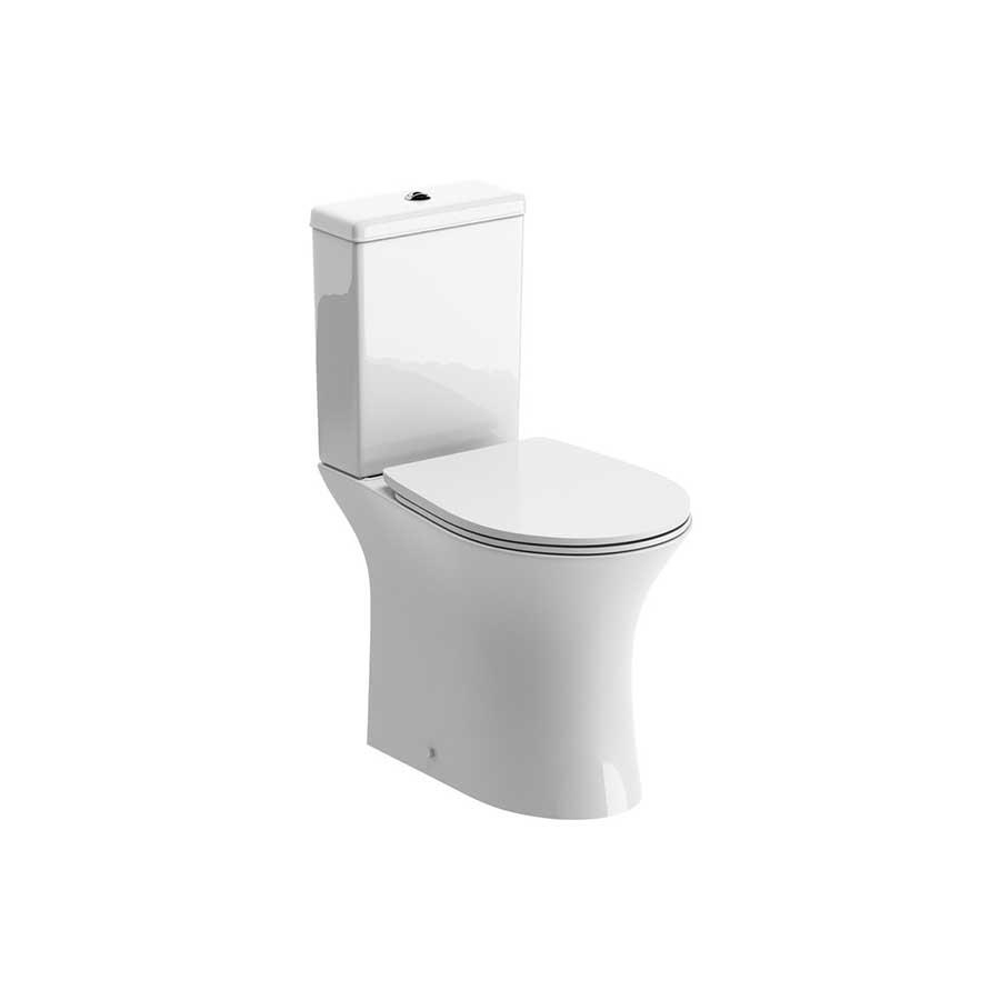 Picture of CBSH100522 Coventry Rimless Close Coupled Open Back WC & Soft Close Seat
