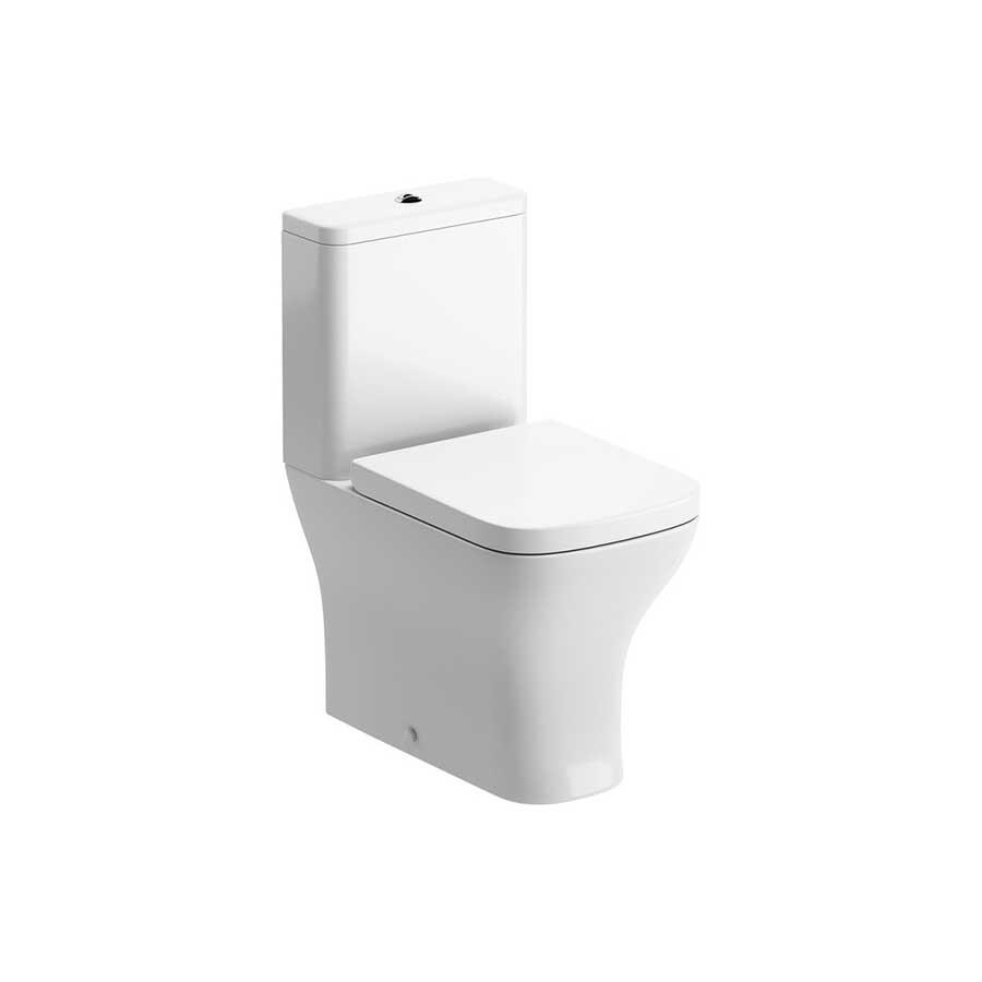 Picture of CBSH101519 Evesham Short Projection Close Coupled Fully Shrouded WC & Wrapover Soft Close Seat