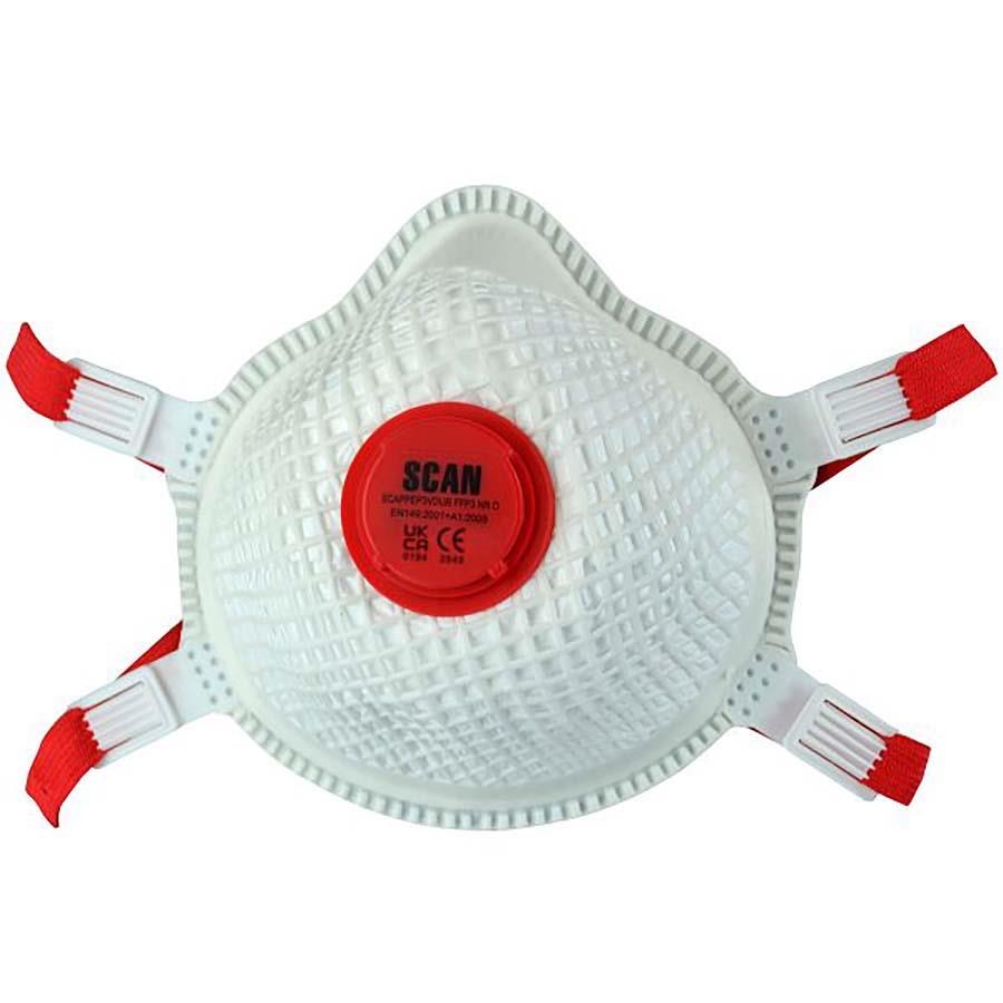 Picture of Scan Moulded Valved Masks (2) FFP3 c/w Mesh 