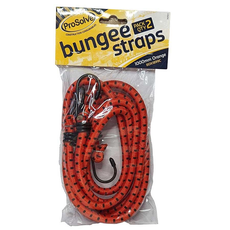 Picture of Prosolve Bungee Cords Pair Orange 1000mm