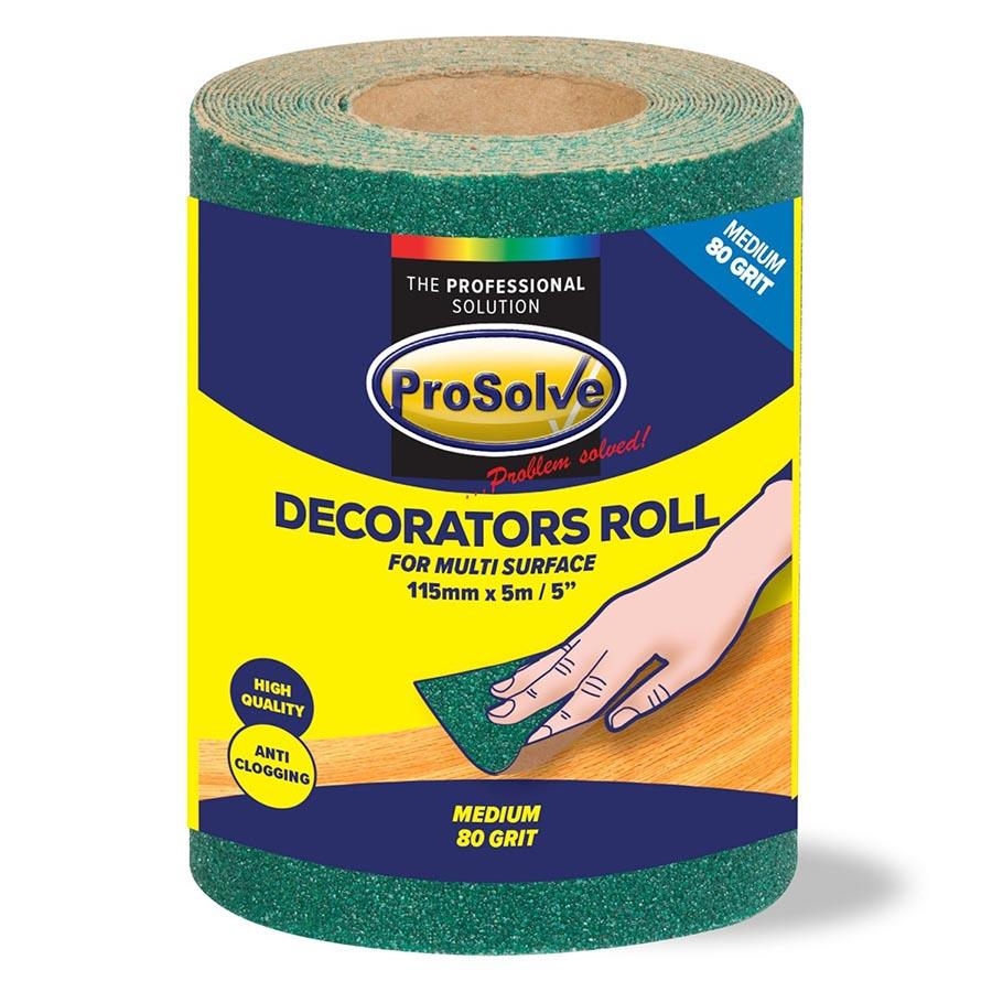 Picture of Prosolve Sanding Paper Roll Green 115x5m 80 Grit