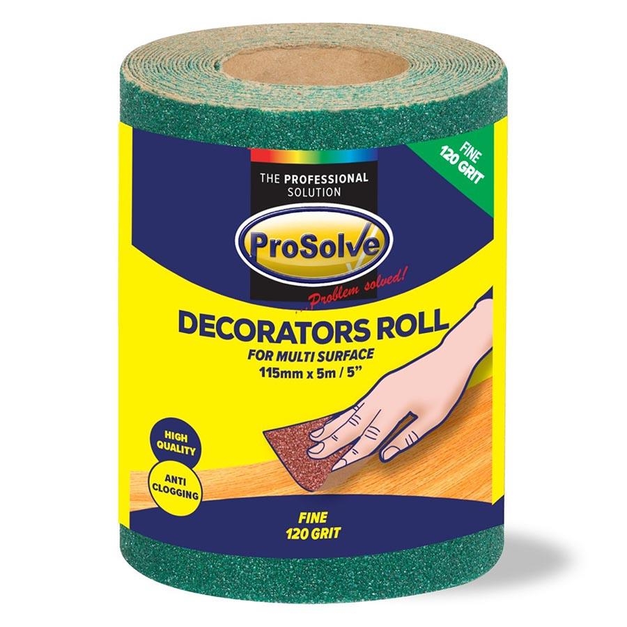 Picture of Prosolve Sanding Paper Roll Green 115x5m 120 Grit