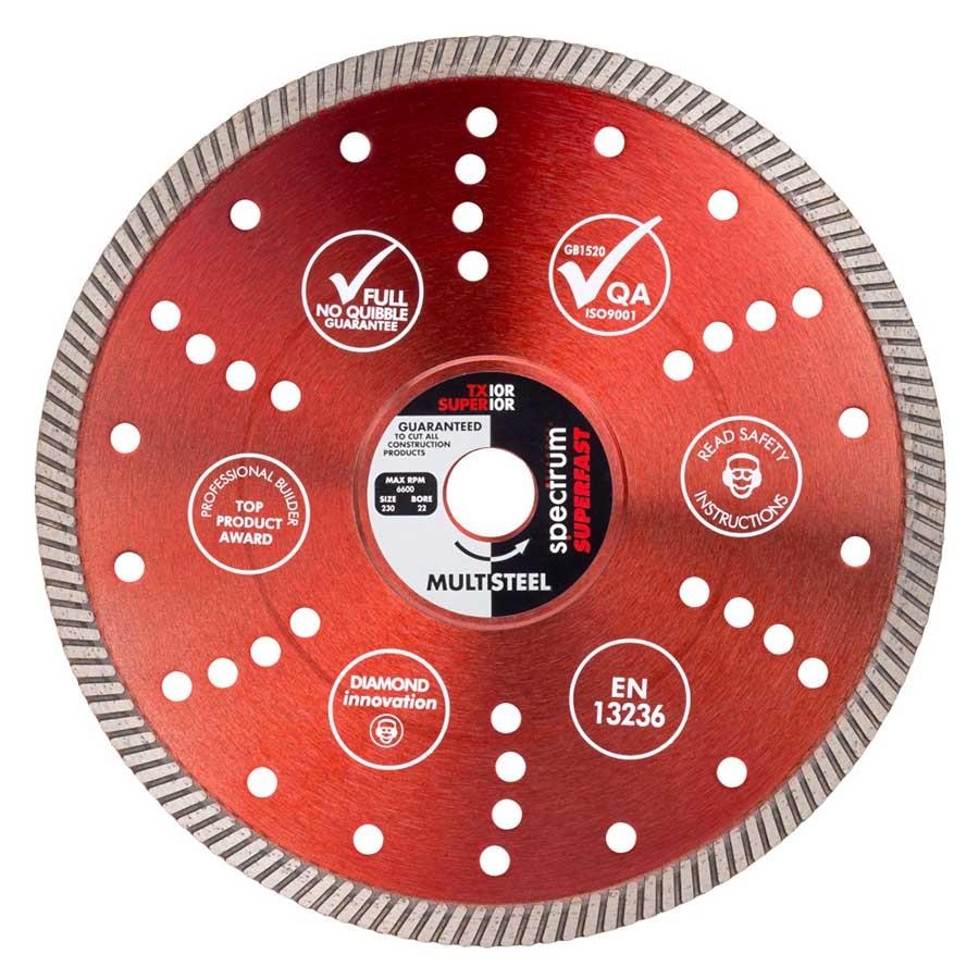 Picture of OX Spectrum Superior Turbo Dia Blade Multi-Steel 230/20mm