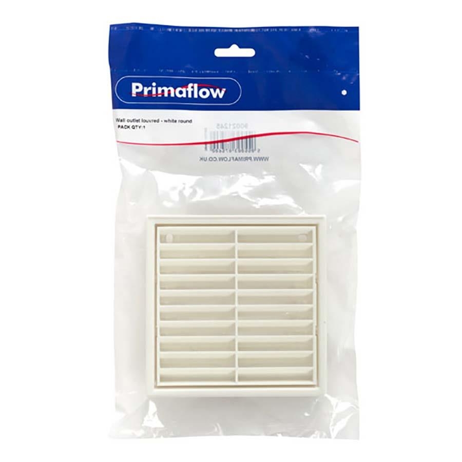 Picture of PF Pack Ventilation Wall Outlet Louvred White Round PK1