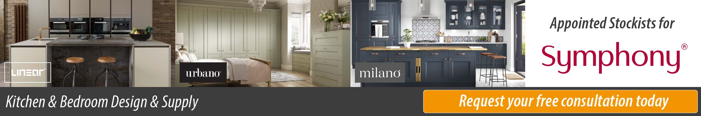 Request a free kitchen or bedroom design consultation