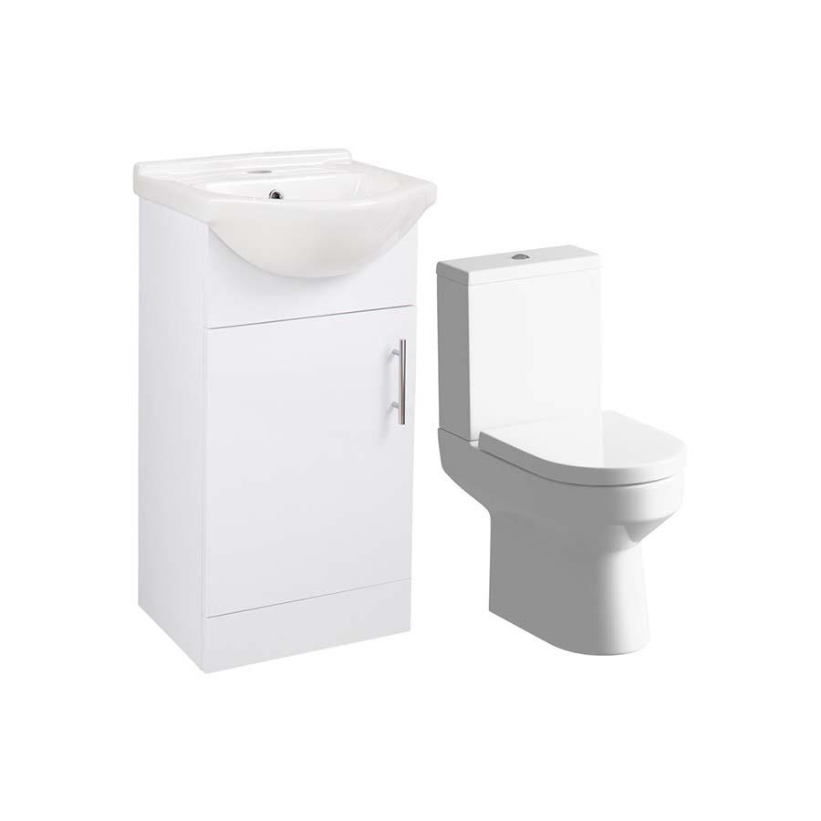 Picture of CBSH107166 Alvechurch 450mm Vanity & C/C Toilet Pack