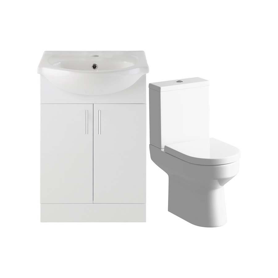 Picture of CBSH107167 Alvechurch 550mm Vanity & C/C Toilet Pack