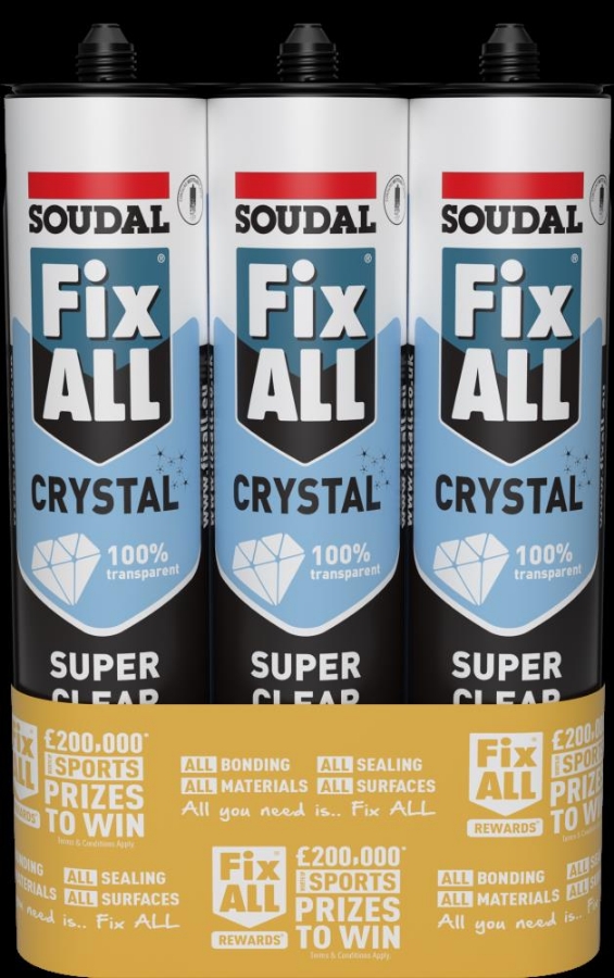 Picture of Soudal Fix All Crystal Triple Pack