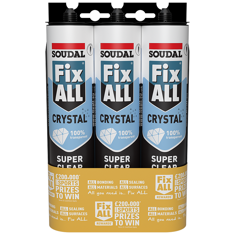 Soudal Fix All Crystal Triple Pack
