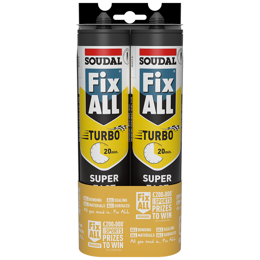 Soudal Fix All Turbo White Duo Pack