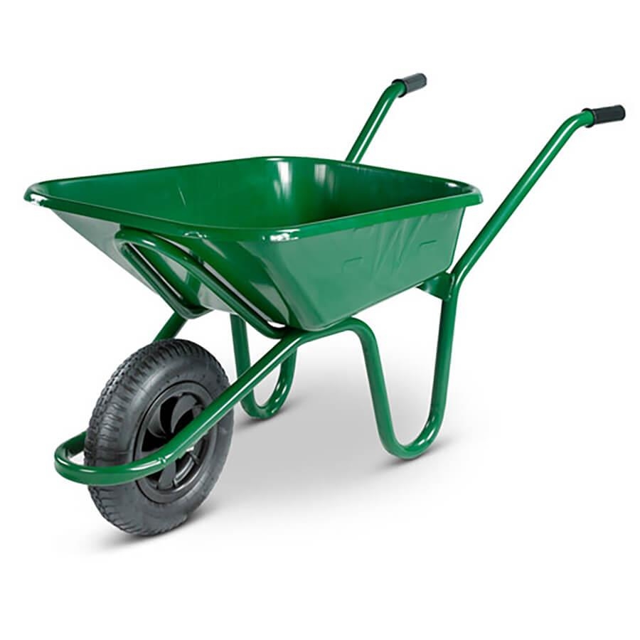 Picture of Walsall Endurance Heavy Duty 90L Wheelbarrow Green Pneumatic Tyre