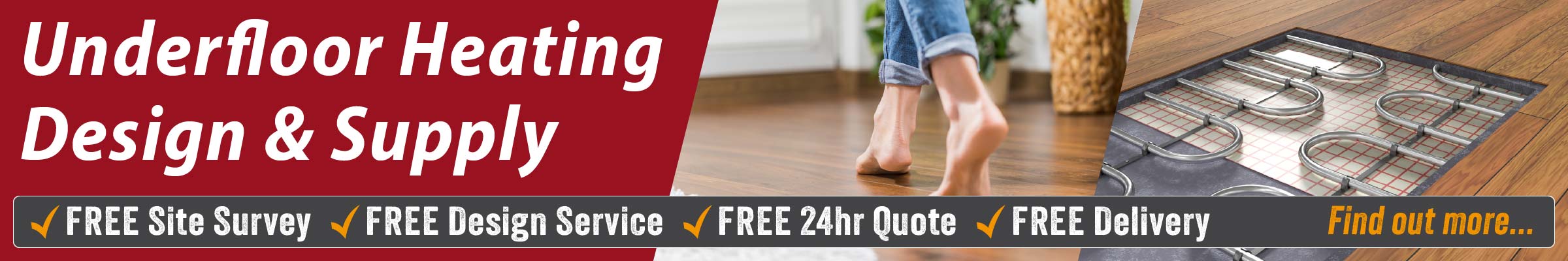 Find out more about our Underfloor Heating