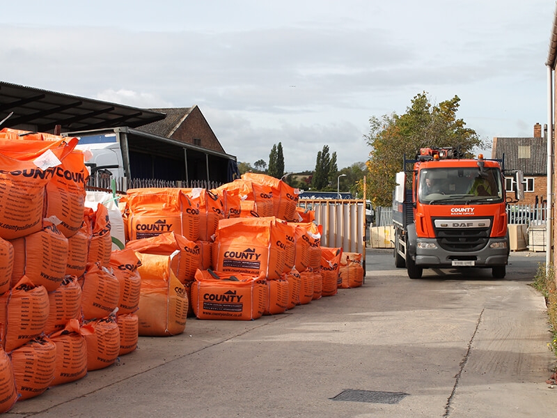 Evesham yard delivery