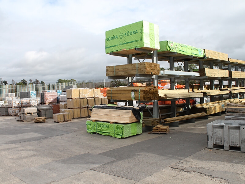 Evesham yard timber