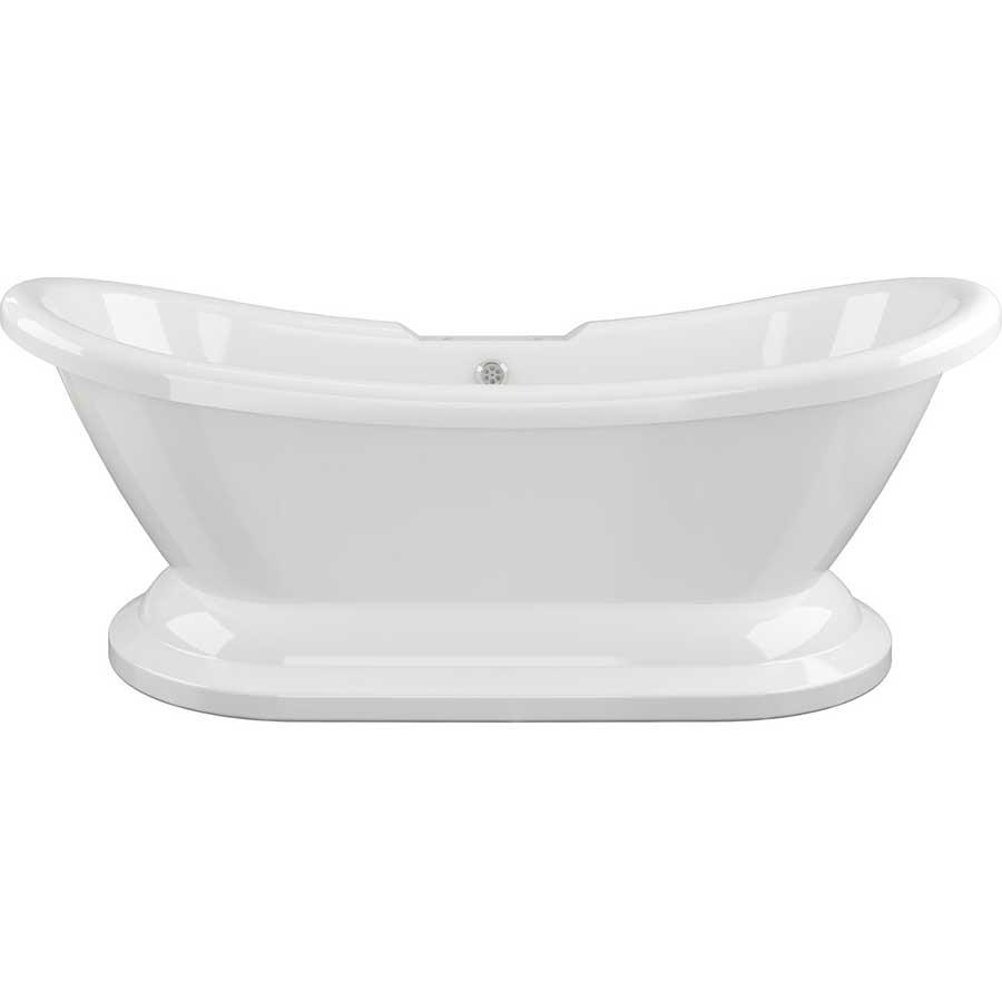 Picture of CBSH102809 Knowlands Freestanding 1760x700x720mm 2TH Bath w/Base - White