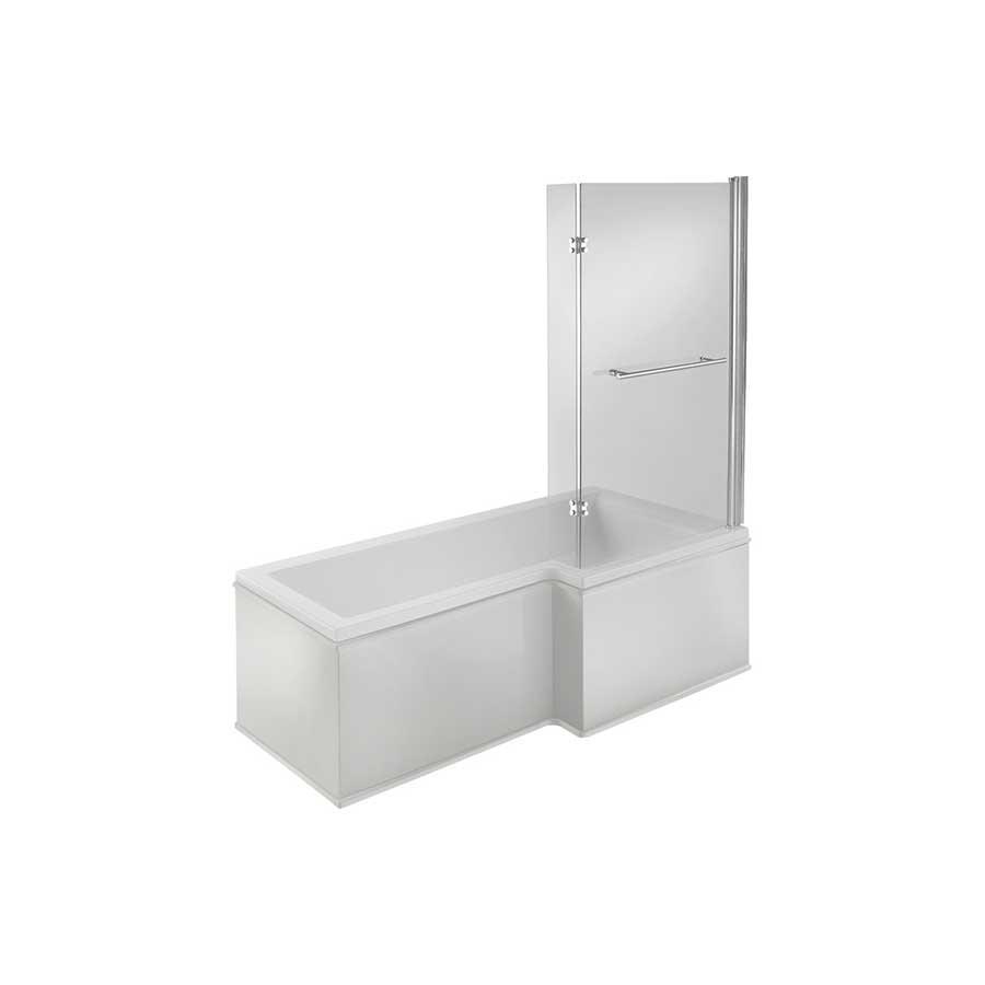 Picture of CBSH105601 Stour L Shape 1700x850x560mm 0TH Shower Bath Pack (RH)